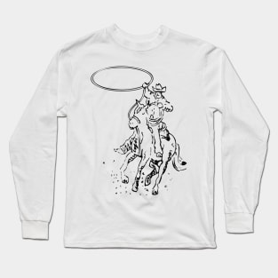 Western Era - Cowboy on Horseback 1 Long Sleeve T-Shirt